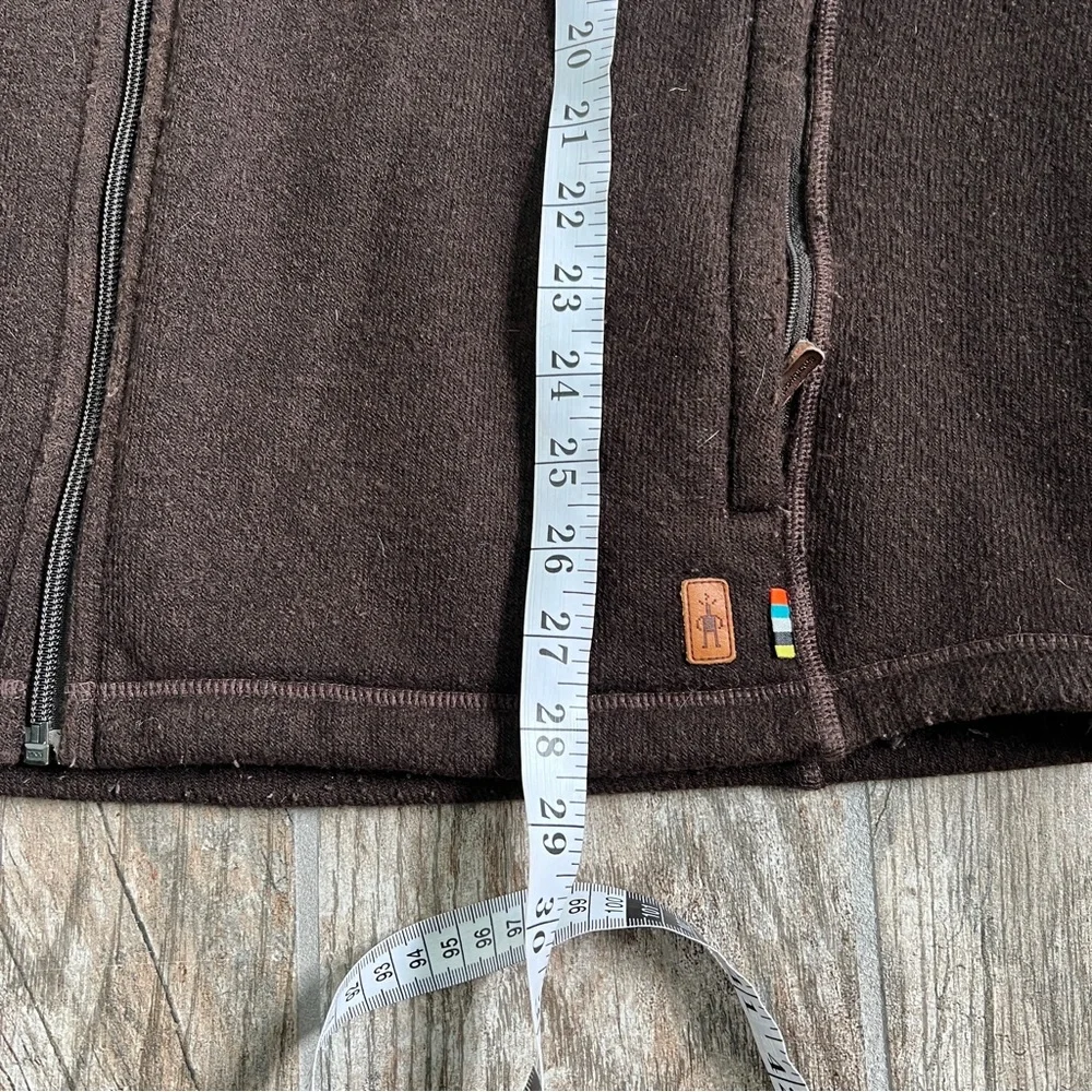 Smartwool Wool Blend Echo Lake Zip Up Vest, Brown, Men’s Size XXL - Picture 10 of 10